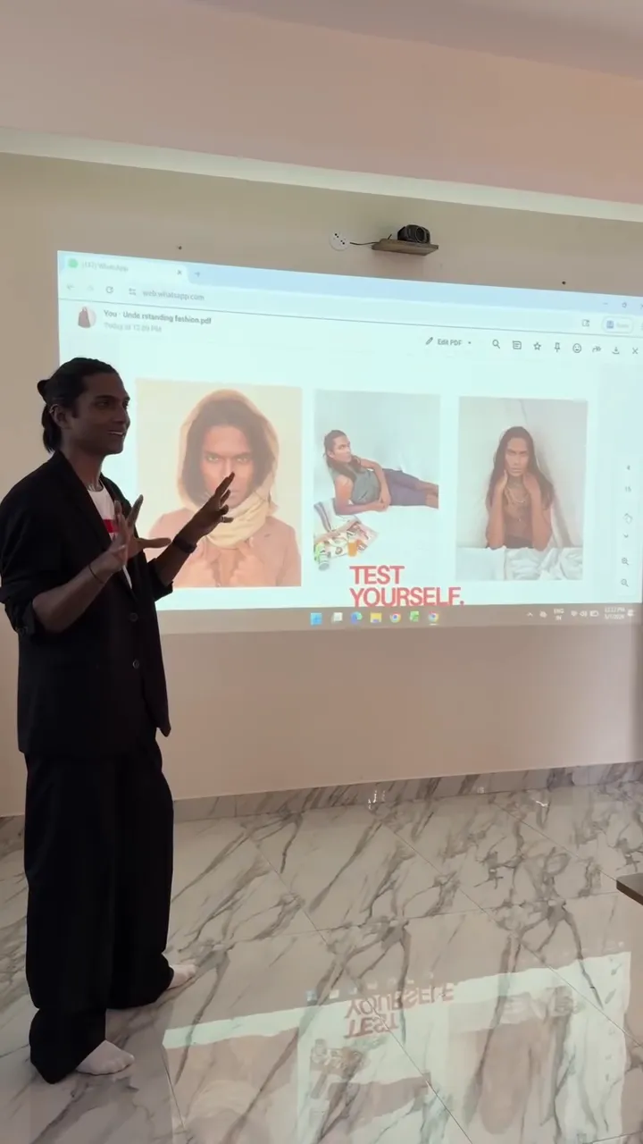 Modelling industry masterclass with Punith Subbaiah at KIDAT
