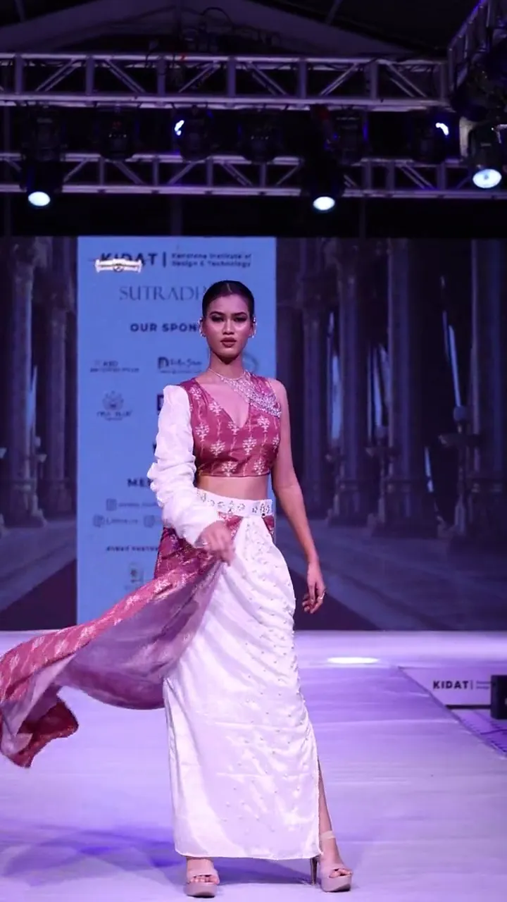 Hindhushree's collection on the Sutradhar 2025 runway