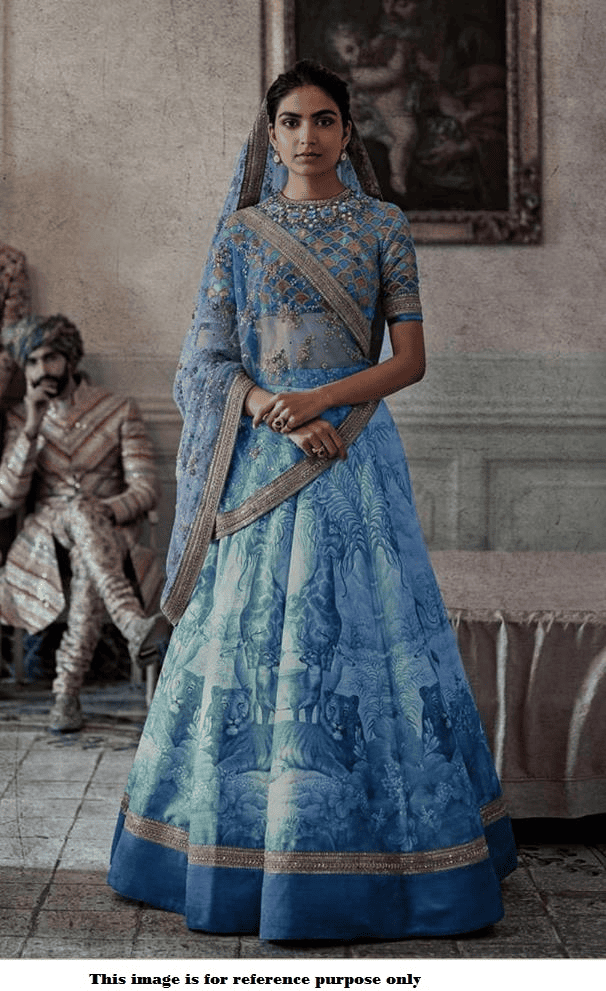 Blue Bridal Lehenga for Fashion Design Inspiration